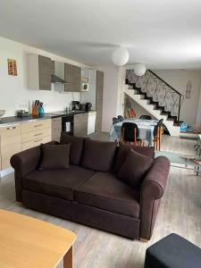 Kuchyň nebo kuchyňský kout v ubytování Appartement charmant à Fréhel, grand jardin.B