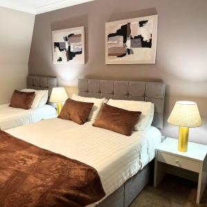 Postel nebo postele na pokoji v ubytování Spacious 2 bedroom apartment in Killarney