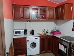 Kuchyň nebo kuchyňský kout v ubytování ApartamentoT1 Ponta do Sol