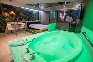 Krevet ili kreveti u jedinici u okviru objekta Motel Scala