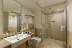 Koupelna v ubytování Hotel Royal Infinity Near Delhi Airport