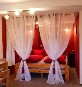 Χώρος καθιστικού στο Inselromantik Rügen, DZ Moonlight und App Country Inn