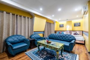 Svetainės erdvė apgyvendinimo įstaigoje Hotel Yukhang