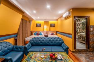 Svetainės erdvė apgyvendinimo įstaigoje Hotel Yukhang