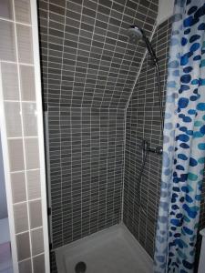 W łazience znajduje się prysznic. w obiekcie "Mon Évidence!" Magnifique appartement vue mer et accès direct à la plage w mieście Villers-sur-Mer +31 zdjęć