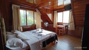 Postel nebo postele na pokoji v ubytování Ecolodge Don Felix