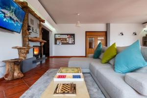 Posezení v ubytování Casa Os Manos