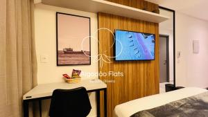 TV a/nebo společenská místnost v ubytování Breeze Residence #317 - Pé na Areia - Algodão Flats