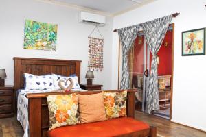 Χώρος καθιστικού στο Nid'Aigle Lodge
