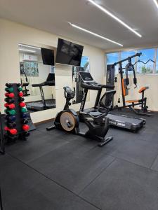 Fitness centrum a/nebo fitness zařízení v ubytování Cedro Hotel