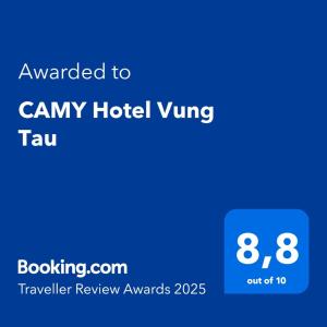 Certifikát, hodnocení, plakát nebo jiný dokument vystavený v ubytování CAMY Hotel Vung Tau