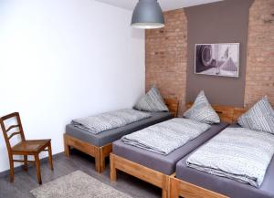 Postel nebo postele na pokoji v ubytování Gästehaus Wagner
