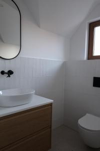 Koupelna v ubytování Leśne Chatki - domek Jodła