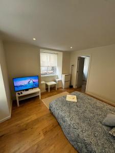 TV a/nebo společenská místnost v ubytování Very central location apartment
