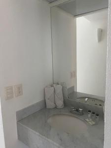 Koupelna v ubytování Hotel Pez Vela
