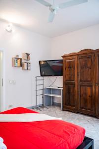 TV a/nebo společenská místnost v ubytování B&B Daniela