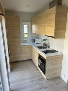 Kuchyň nebo kuchyňský kout v ubytování ATTEFALLSHUS on HÖNÖ, 4 beds
