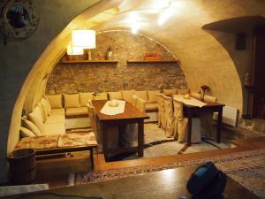 Posezení v ubytování Guesthouse Kazakou