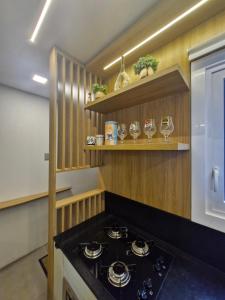 Kuchyň nebo kuchyňský kout v ubytování AP 511 - LIVIN Resort Atlântida