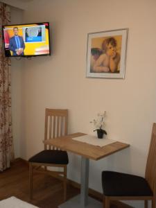 TV a/nebo společenská místnost v ubytování Haus Schönblick