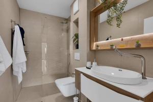 布雷拉Premium Serenitas Ponti Apartment的带水槽和马桶的浴室 更多16张照片