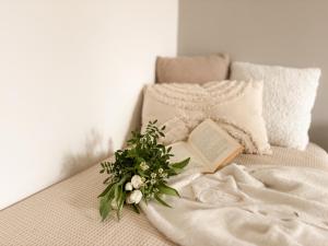 Postel nebo postele na pokoji v ubytování Amy B&B casetta di charme