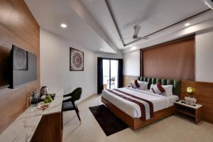 Giường trong phòng chung tại Soil to Soul Trinity Hotel - A Boutique Stay
