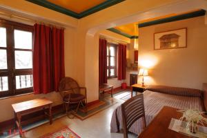Istumisnurk majutusasutuses Vajra Hotel