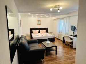 TV a/nebo společenská místnost v ubytování Hotel Hofmann Zur Mühle