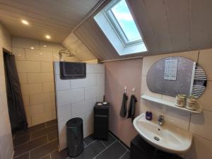 Koupelna v ubytování Ferienwohnung Naturblick + 25 fotografií