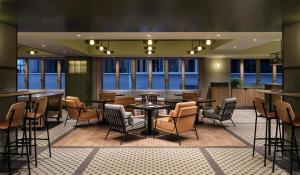 A seating area at Ying'nFlo, Wesley Admiralty, Hong Kong