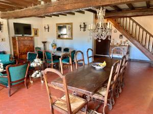 Posezení v ubytování Domaine du cheval d’argent