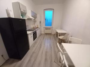Kuchyň nebo kuchyňský kout v ubytování Monteurwohnung bei Nina