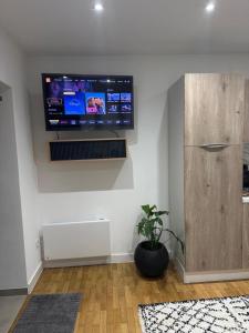 TV a/nebo společenská místnost v ubytování Studio Cocon