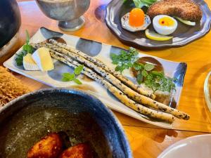 日式旅馆内部或周边提供的食物