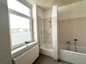 Ένα μπάνιο στο Handwerkerunterkunft in Wuppertal