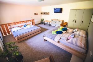 Postel nebo postele na pokoji v ubytování Wellness & Spa Hotel Čertov