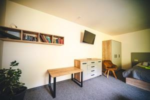 TV a/nebo společenská místnost v ubytování Wellness & Spa Hotel Čertov