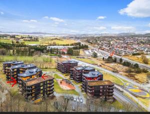an aerial view of a city with buildings at 7,3sq mts room -Forests cozy house in Stavanger