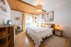Postel nebo postele na pokoji v ubytování Haus Frey