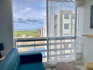 Μπαλκόνι ή βεράντα στο Apartamento con vista única cerca de la Uninorte