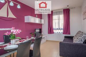 Et opholdsområde på Sakura Apartment Palamós