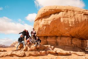 Hosté ubytování Wadirum sunset camp