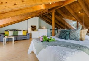 En eller flere senge i et værelse på Escapada única desconexión, paz y vista increíble