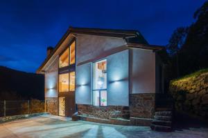 Bygningen som feriehuset ligger i