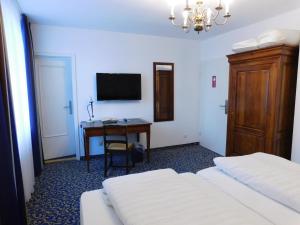 TV a/nebo společenská místnost v ubytování Hotel & Gasthaus Backmulde