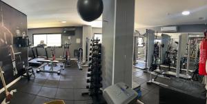 Fitness centrum a/nebo fitness zařízení v ubytování Luxuoso Apart-hotel Beira-mar