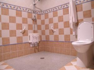 Koupelna v ubytování Hostal Xaloa Orio
