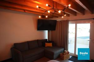 TV a/nebo společenská místnost v ubytování Casa en Mazatlan con alberca privada en centro historico