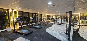 Fitness centrum a/nebo fitness zařízení v ubytování Chic studio W10